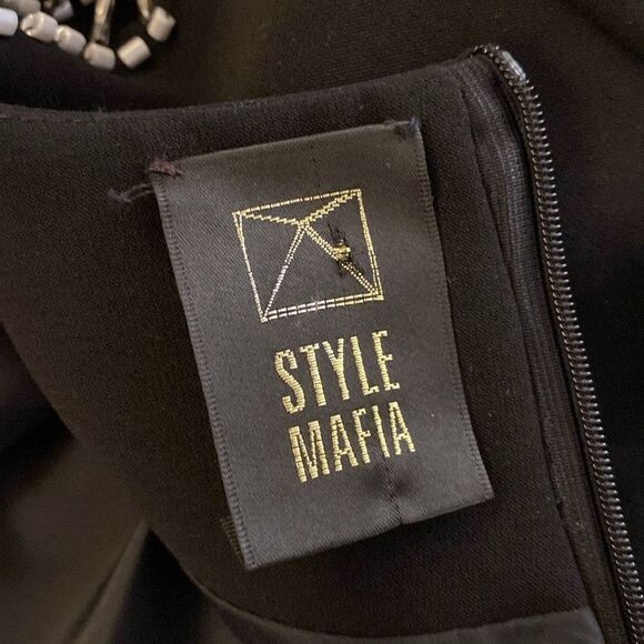 Style Mafia pearl fringe mini dress, S - Picture 8 of 9